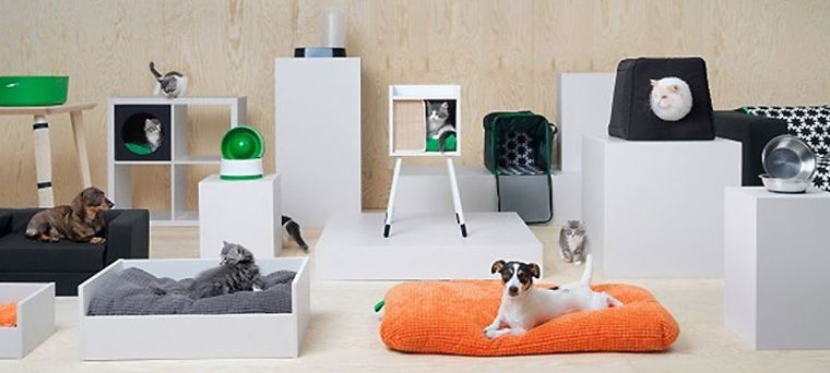 дизайнеры IKEA создали коллекцию специальной мебели и аксессуаров для собак и кошек